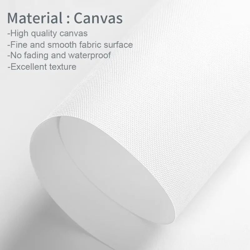 Large Modern Abstract White Floral Canvas Wall Art No Frame Poster for Living Room Bedroom Decor,Gray Blue Background Room Decor Peaceful Pleasures Health and Wellness