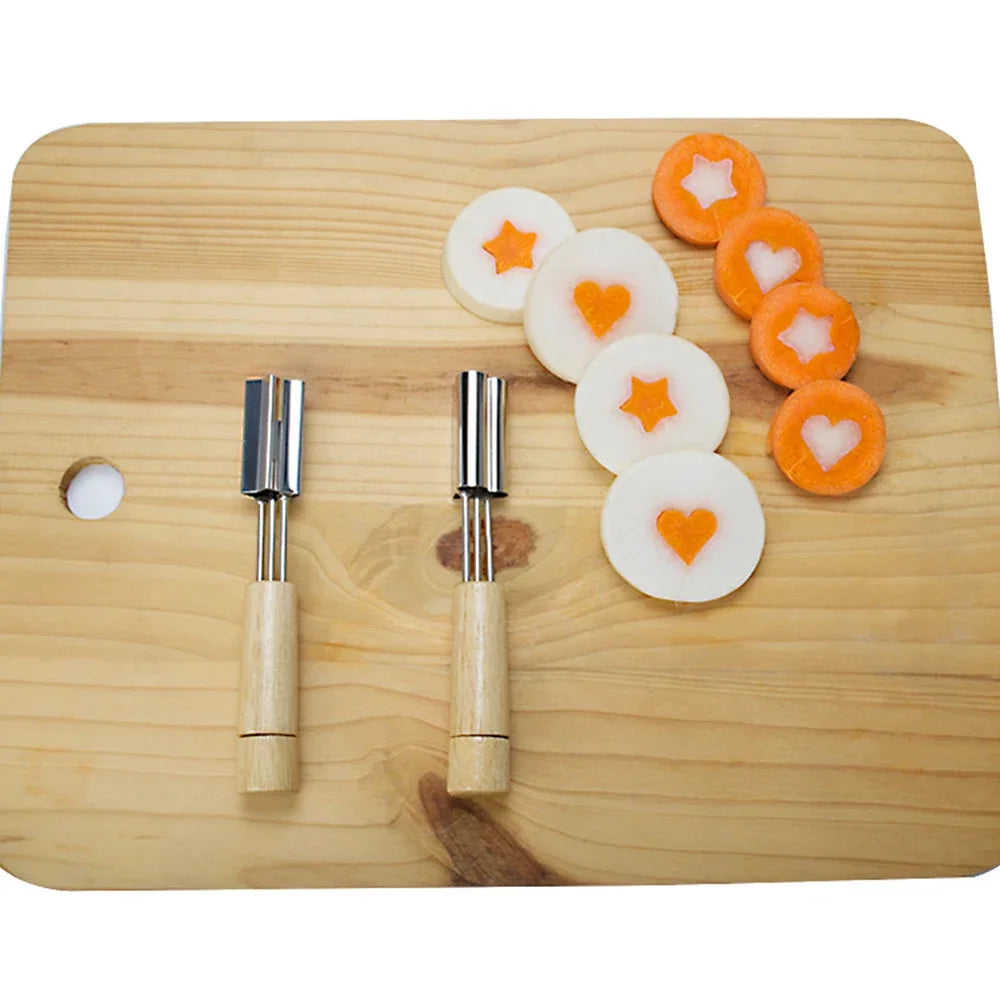 Stainless Steel Biscuit Mold Printing Mold Carrot and Fruit Embossing Mold Butter Cylinder Pushing and Pressing Mold Baking Tool Peaceful Pleasures Health and Wellness