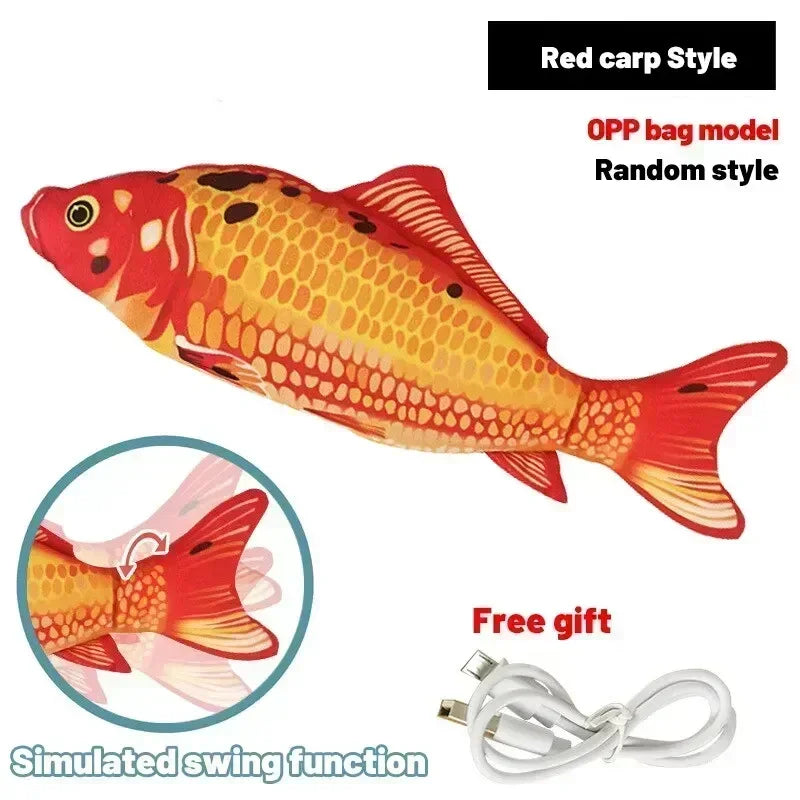 Floppy Fish Cat Toy – USB Rechargeable Interactive Cat Toy