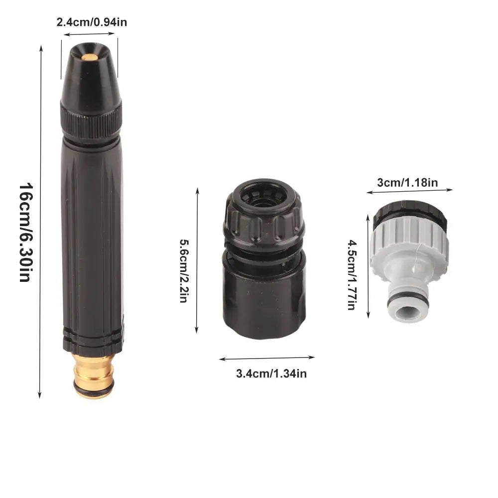 G1/2 Adjustable Spray Hose Nozzle & Quick Connector Set