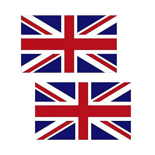 8cm Wide Great Britain Union Jack UK British Car Sticker And Decal for Windows, Cars, SUV, Trucks 2Pcs Peaceful Pleasures Health and Wellness Default Title