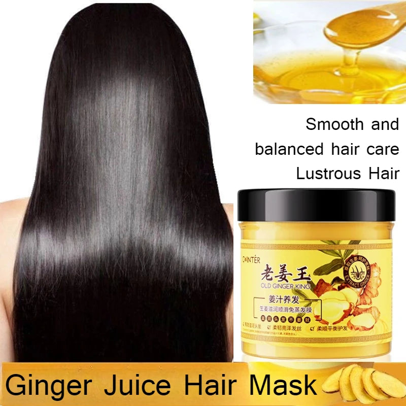 Ginger King Shampoo 500ml Soft and Balanced Smooth Hair Mask Hydrating Moisturizing Wash Kit Peaceful Pleasures Health and Wellness