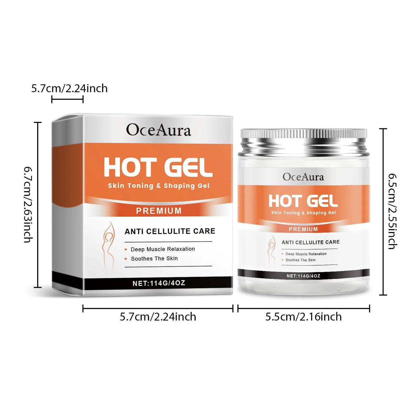 Hot Slimming Gel – Anti-Cellulite Body Firming Cream 114g