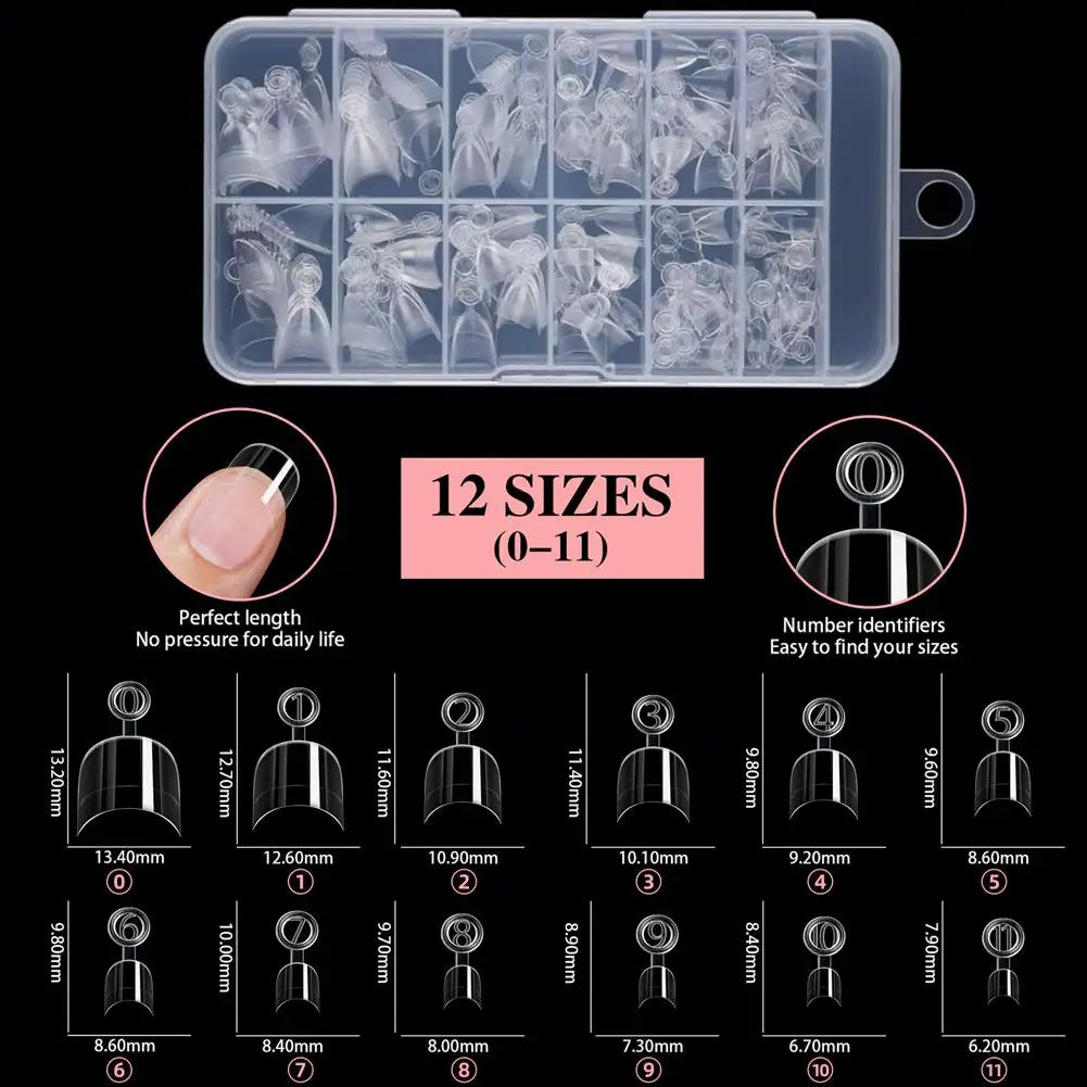 120pcs Short Almond Press-On Nails | Half Matte Half Cover Set Press-On Nail Set Peaceful Pleasures Health and Wellness C