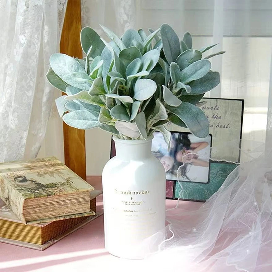 Artificial Flocking Rabbit Ear Grass Stems | Vase & DIY Decor