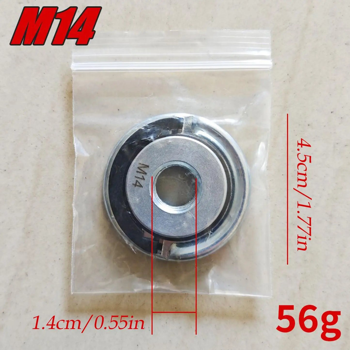 M14 Anti-Slip Flange Nut 2-Pack – Angle Grinder Lock Nut Set