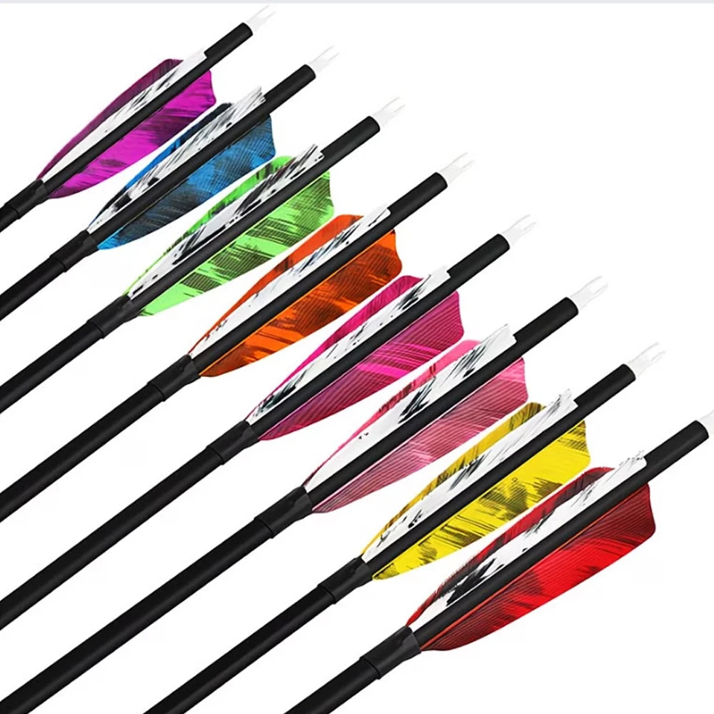 Bag Arrow Vanes 3 Turkey Feather Fletching Shield Cut DIY Archery