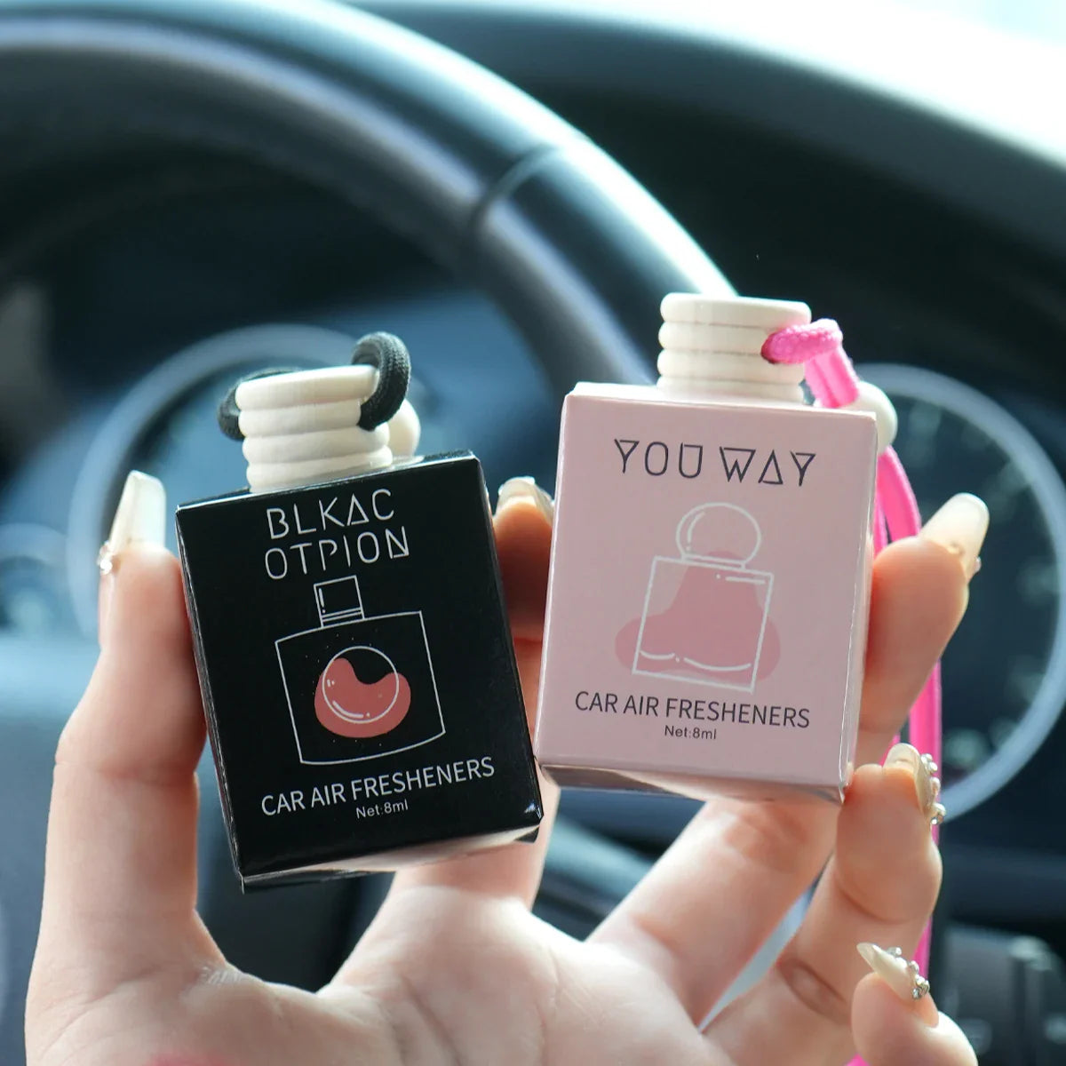 FORMBO 4-Pack Hanging Car Air Freshener – Long-Lasting Scent