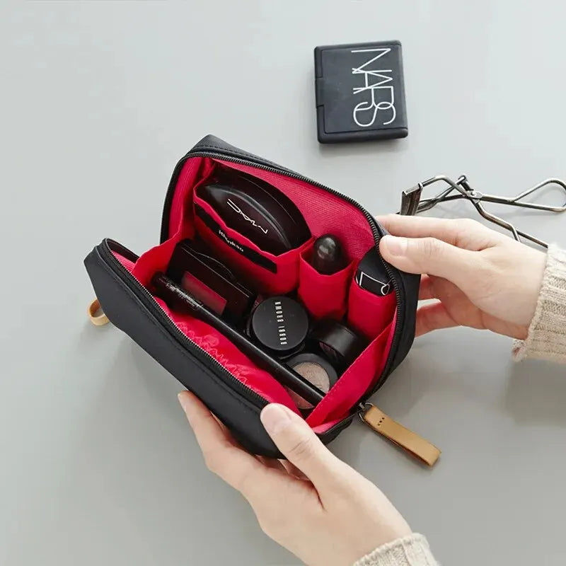 Korean Style Waterproof Makeup Bag | Nylon Cosmetic Organizer