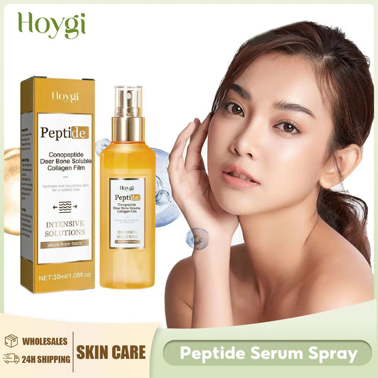 Peptide Anti Aging Spray Firming Lifting Reduce Fine Lines Lighten Pigmentation Whitening Spots Nourishing Wrinkle Removal Serum Peaceful Pleasures Health and Wellness