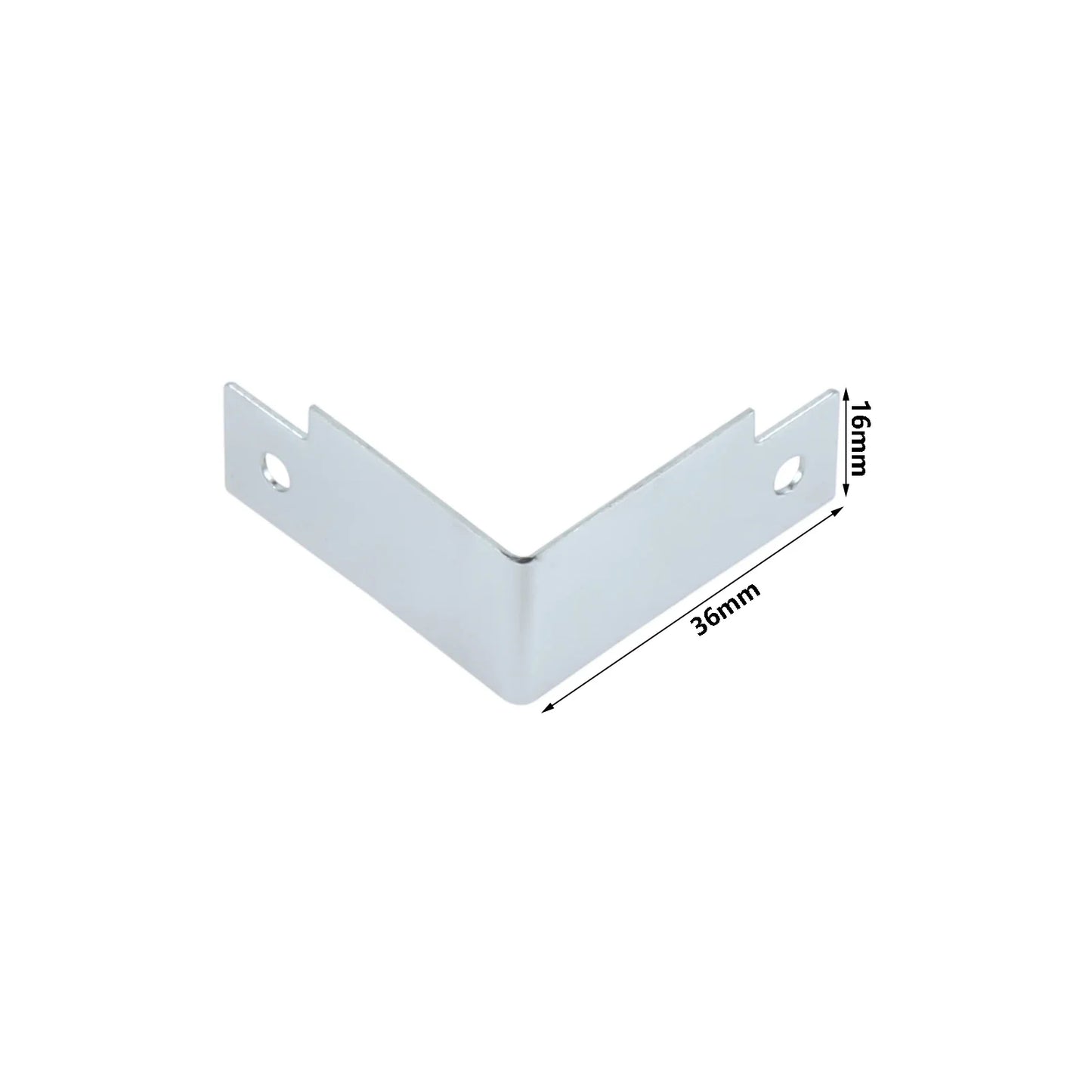 4-Pack Metal Flight Case Corner Protectors – Silver Edge Guards