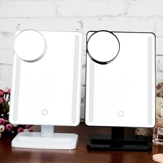 10X Magnifying LED Makeup Mirror – 24 LED Adjustable Light LED Vanity Mirror Peaceful Pleasures Health and Wellness