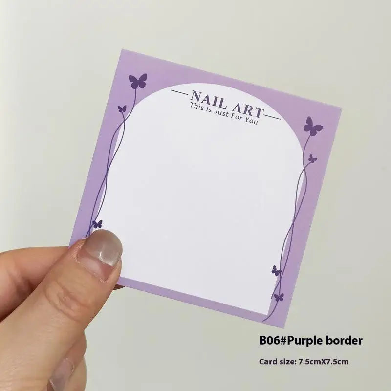 20 Sheets Press On Nail Bottom Butterfly Cardboard Photo Prop Handmade False Nail Art Tips Display Show Card Manicure Tools Peaceful Pleasures Health and Wellness B06