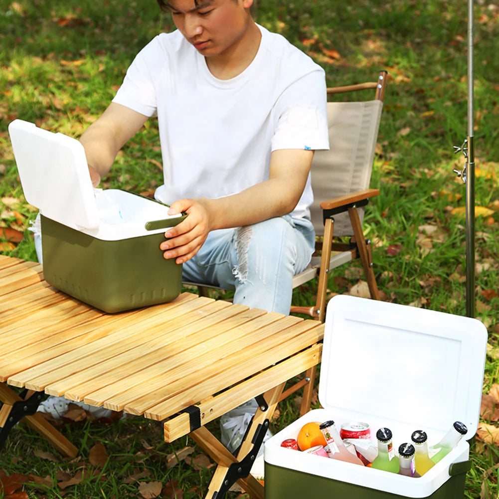 6/13L Cooler Box Portable Camping Refrigerator Incubator Large Capacity Car Ice Bucket Heat Preservation Camping BBQ Equipment Peaceful Pleasures Health and Wellness