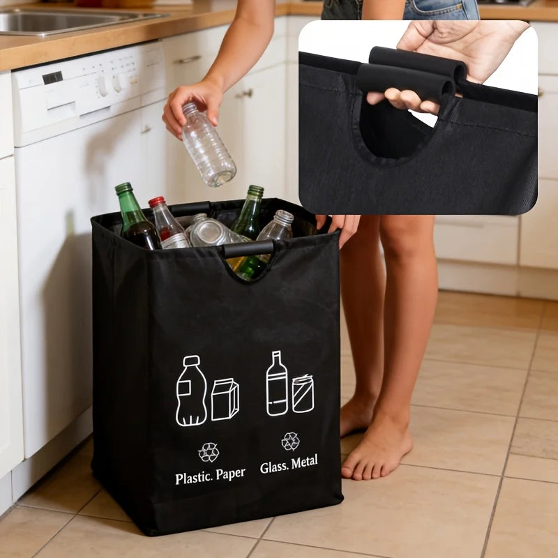 60L Foldable Storage Basket – Laundry, Recycling & Organizer