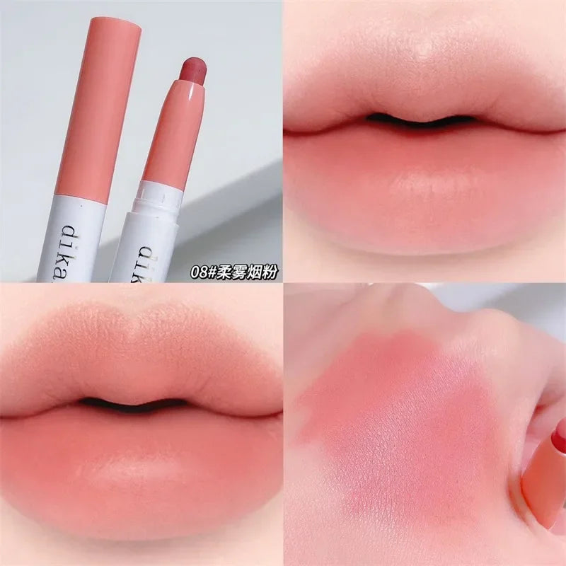 Waterproof Matte Lip Liner Pencil – Nude & Coral Pink, Long-Lasting