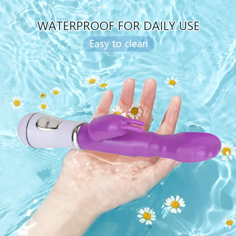 2-in-1 Vibrator Massager, 21cm Personal Device for Comprehensive Sensitive Zone Stimulation Peaceful Pleasures Health and Wellness