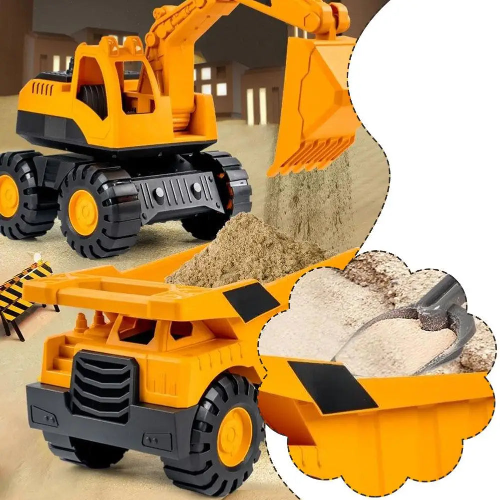 Inertial Driving Construction Truck Toy for Kids Fun Peaceful Pleasures Health and Wellness