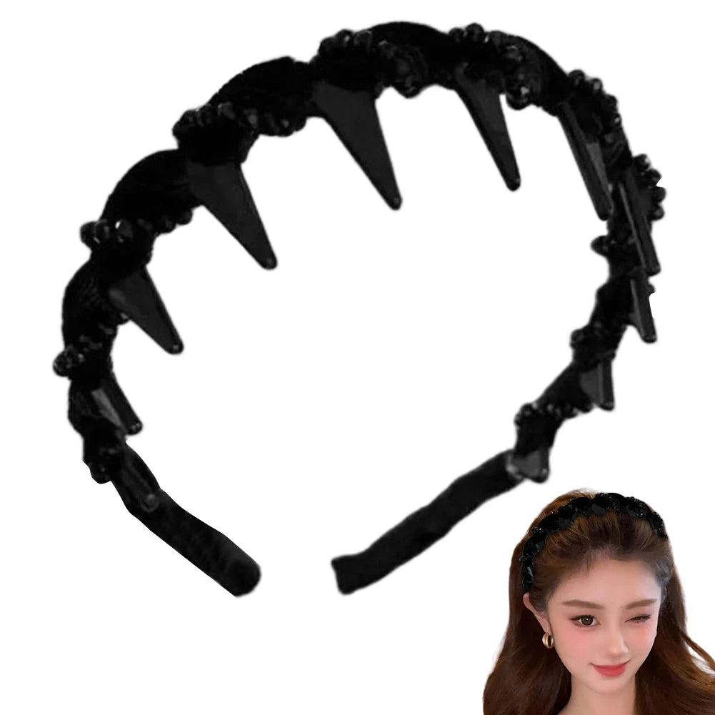 Velvet Sparkling Diamond Hairband for Women – Anti-Slip Hair Hoop Headband Peaceful Pleasures Health and Wellness