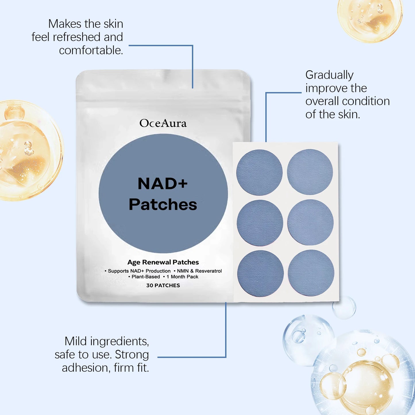 Nourishing Body Care Patches – Anti-Aging Skin Renewal 30ct