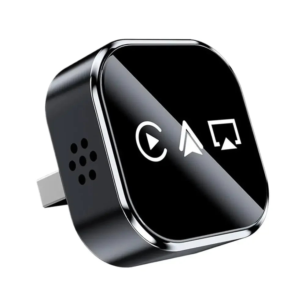 Wireless Carplay Android Auto Airplay Adapter 2025 New 3 in 1 AI Smart Mini Car Box Plug and Play Auto Connect WiFi Bluetooth Peaceful Pleasures Health and Wellness black