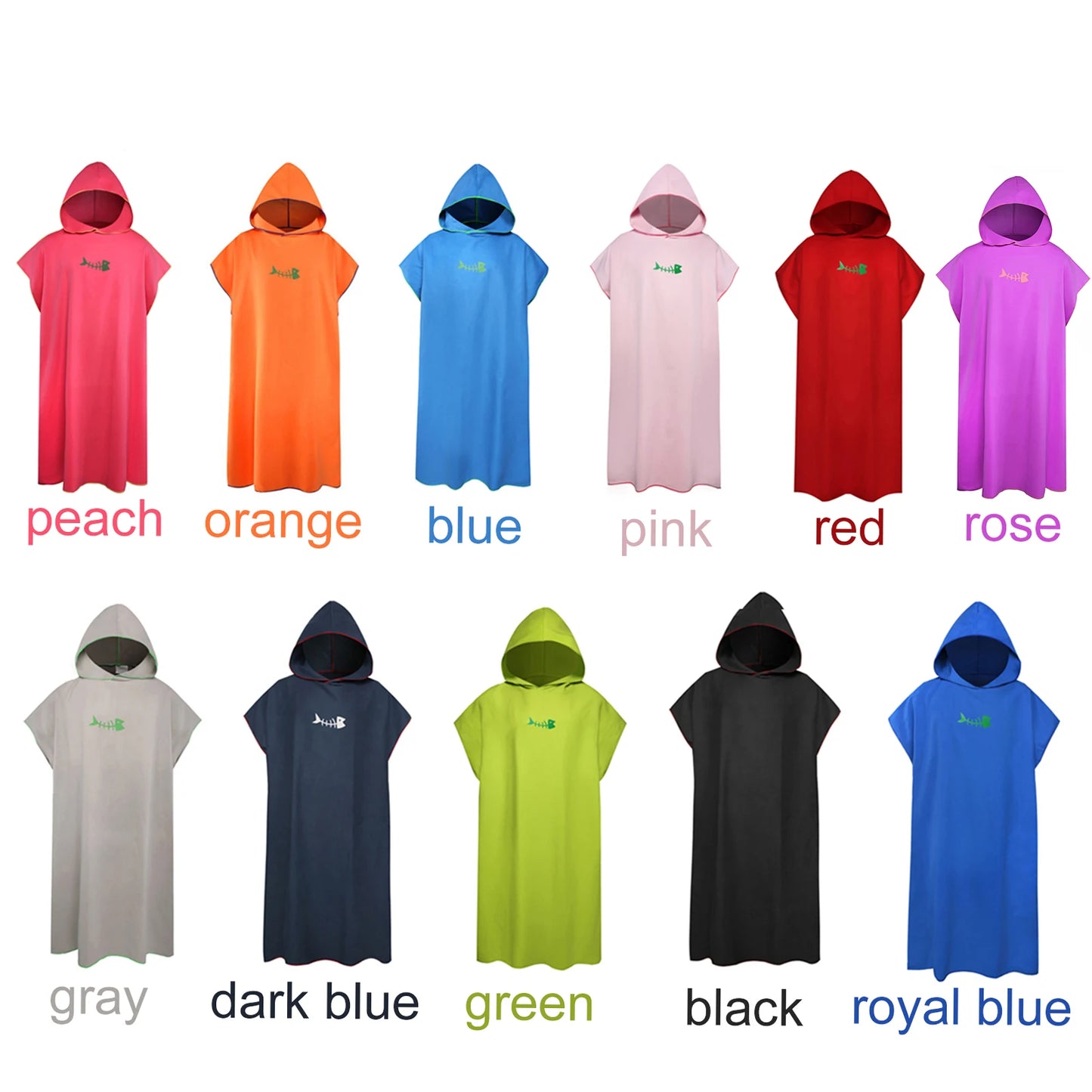 Swim Towel Wetsuit Beach Poncho Surf Changing Hood Microfiber Blanket