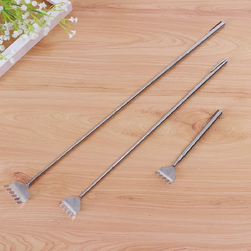 Adjustable Extendable Telescopic Back Scraper Portable Massage Tool Comfort Scratch Massage Pen clip itching scratch Peaceful Pleasures Health and Wellness