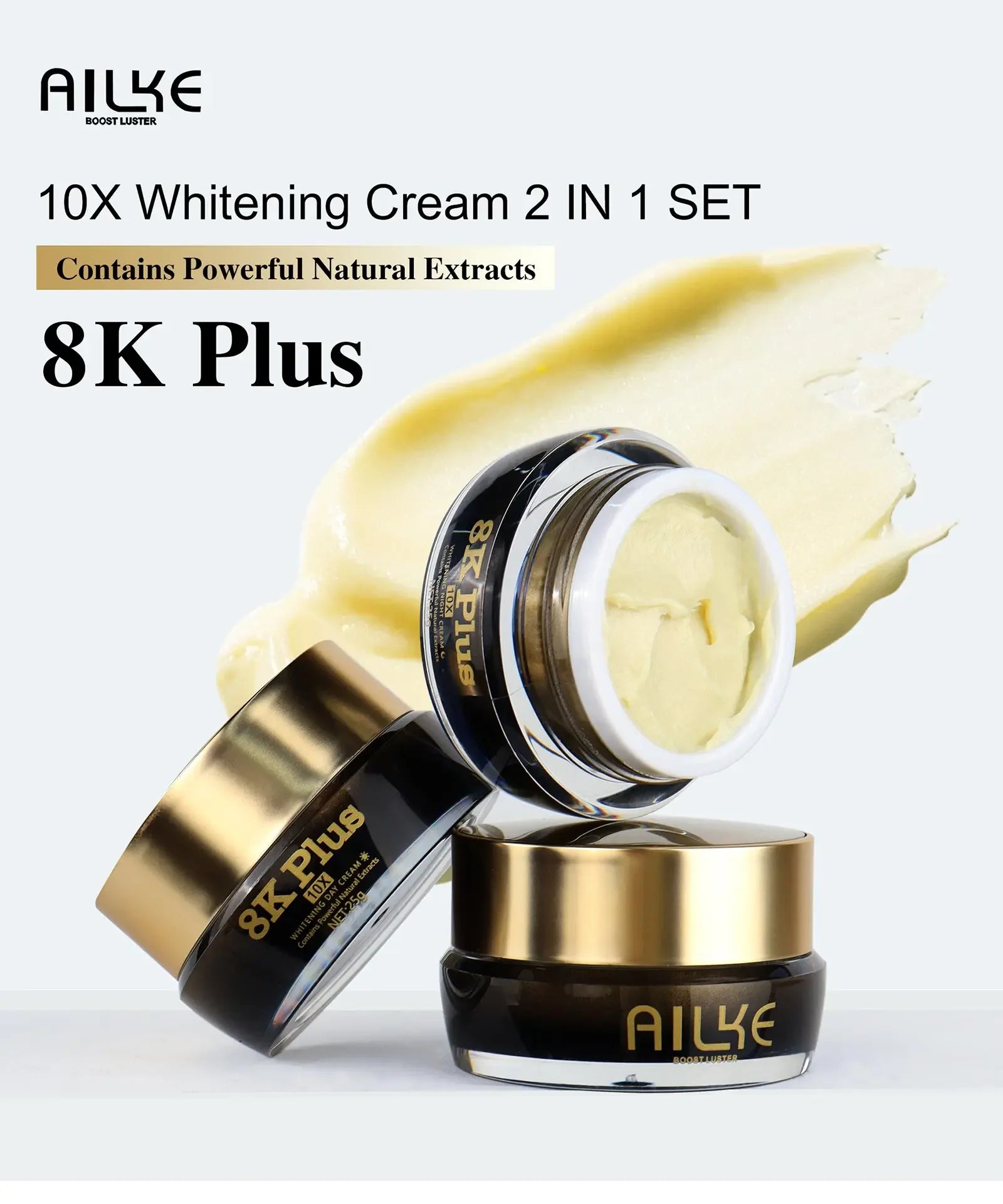 AILKE Whitening Face Cream with Collagen & Glutathione – Day & Night Peaceful Pleasures Health and Wellness