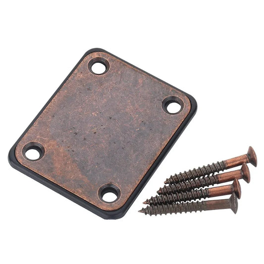 Bronze Electric Bass Guitar Reinforcement Body Connecting Steel Plate Peaceful Pleasures Health and Wellness