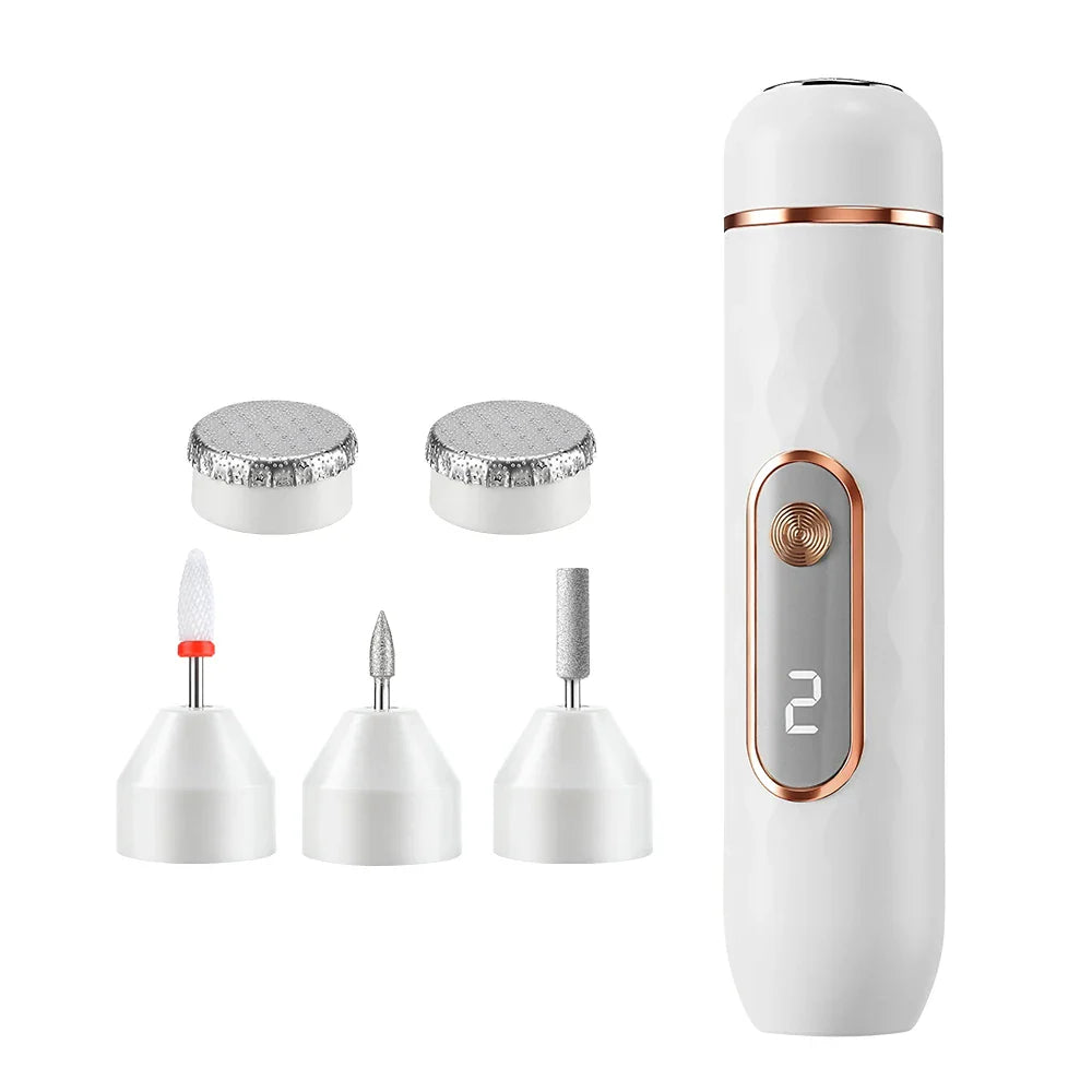 AFDEAL 2-in-1 Cordless Nail Drill & Electric Foot Callus Remover