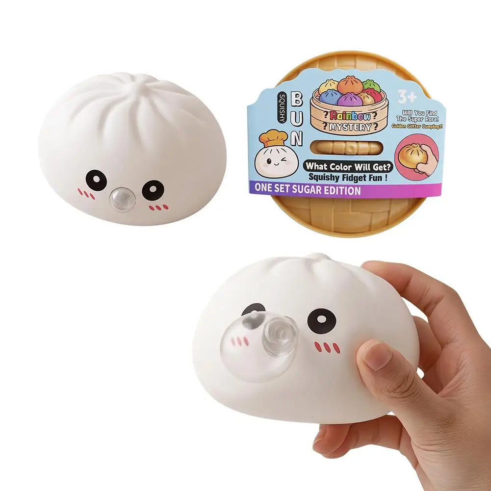 Dumpling Squeeze Fidget Toy – Soft Sensory Bubble Toy for Adults