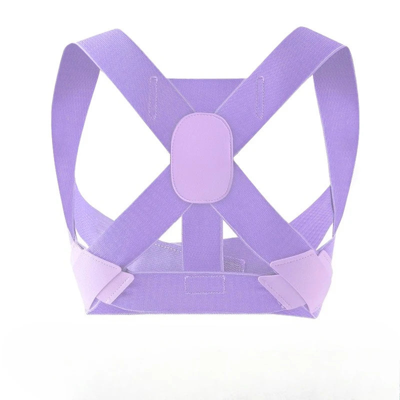 Adult Hunchback Corrector Invisible Back Straightening Stretching Straight Back Open Shoulder Lumbar Correction Belt Men Women Peaceful Pleasures Health and Wellness PURPLE S
