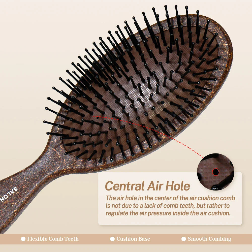 Wood Paddle Hair Brush – Scalp Massage & Detangling Comb