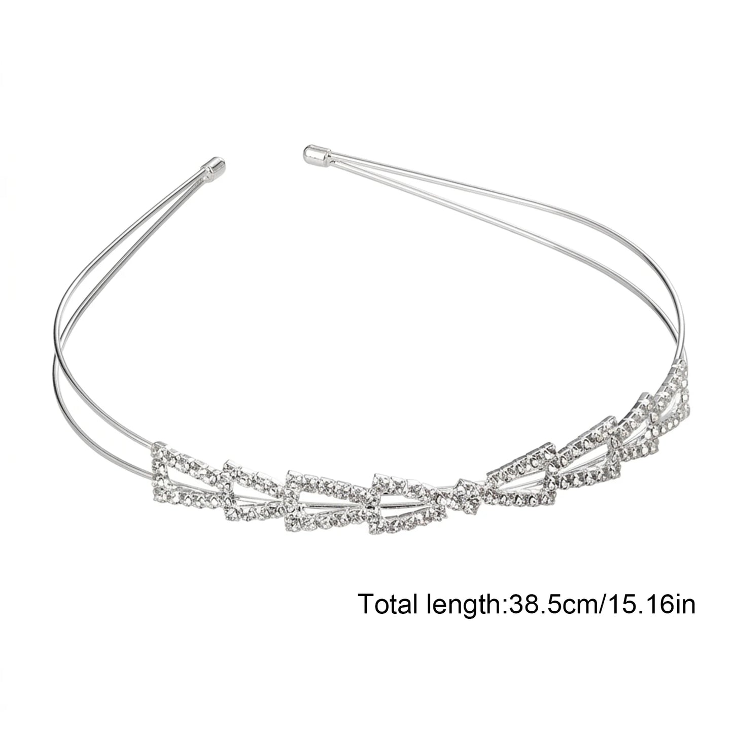 Bridal Hair Accessories Pearl Rhinestone Double Layer Headband White Wedding Decor Peaceful Pleasures Health and Wellness