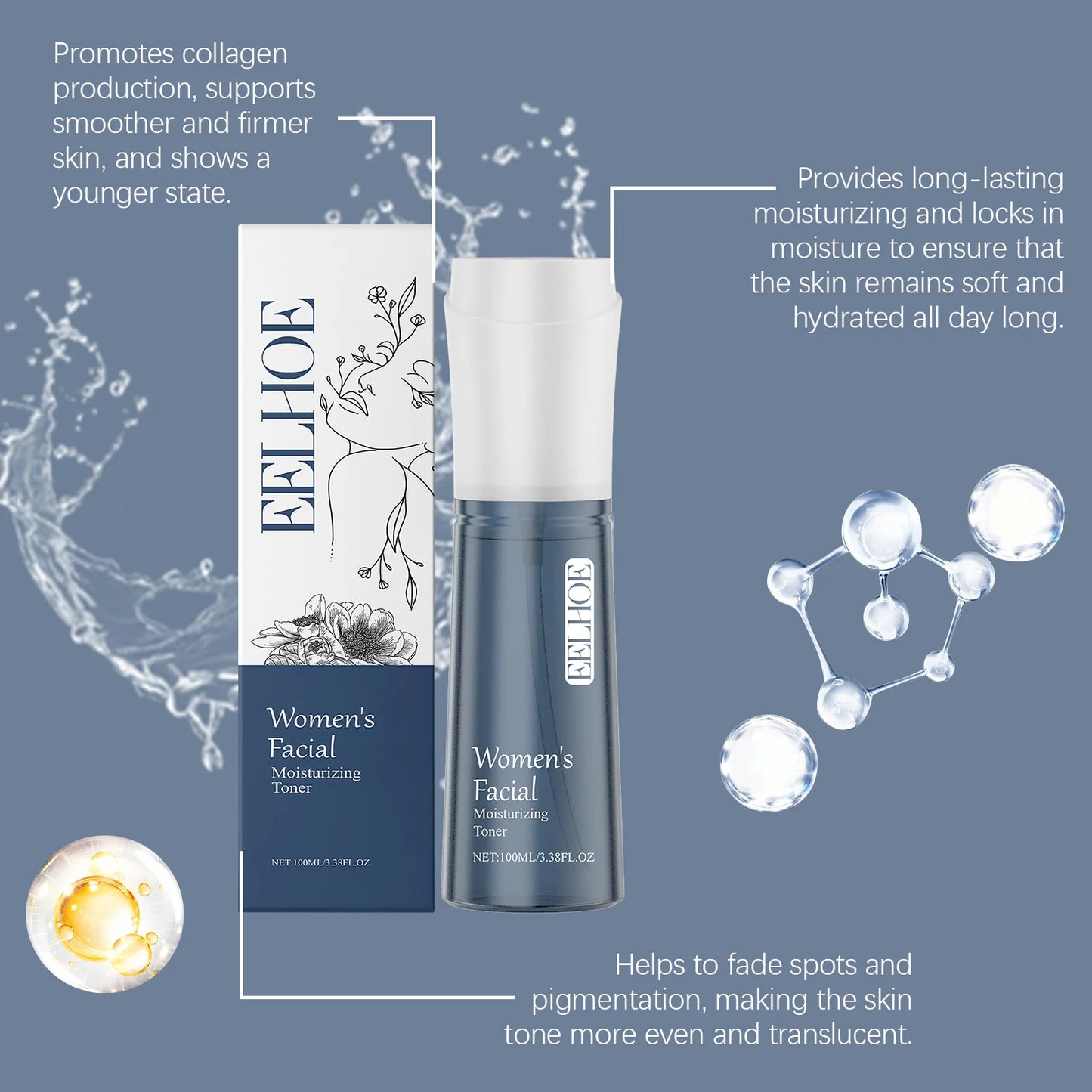 Niacinamide & Hyaluronic Acid Brightening Toner 100ml
