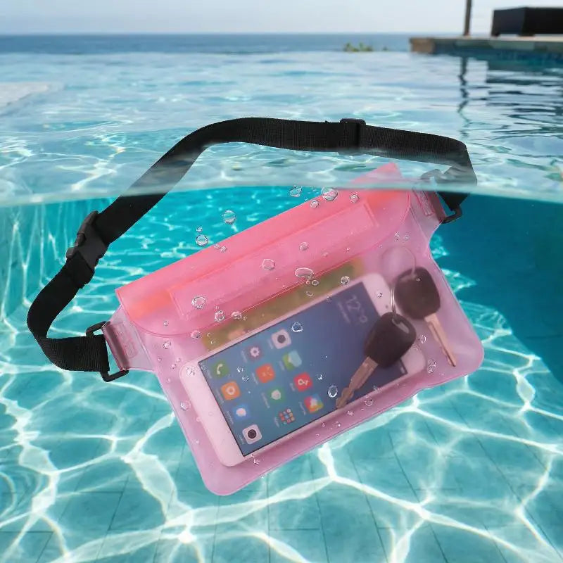 Waterproof Waist Pouch – Dry Bag for Phone, Cards & Keys
