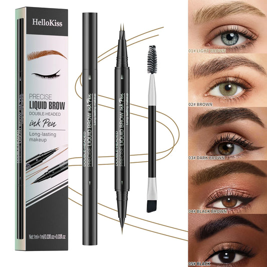 Waterproof Dual-Tip Liquid Brow Pen | Long-Lasting Wild Brows Liquid Eyebrow Pen Oasis Select