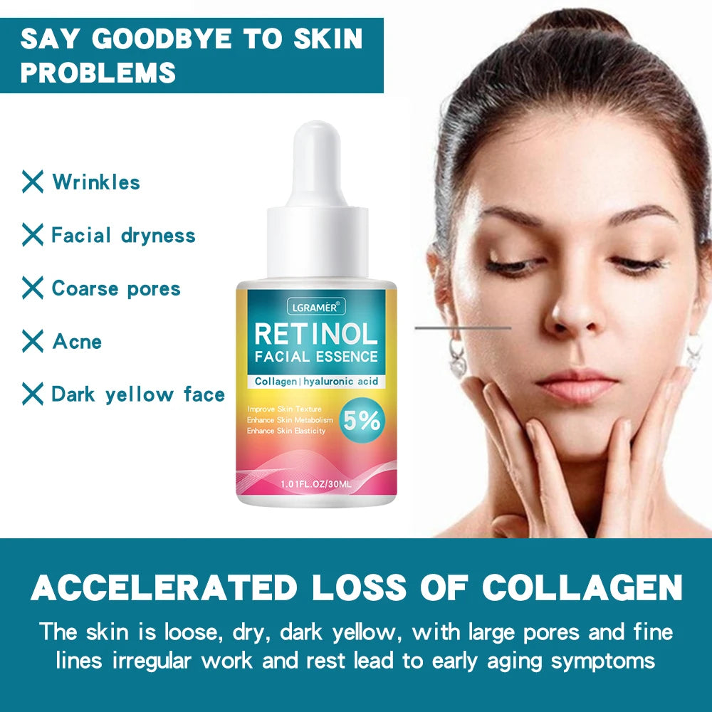 Retinol & Hyaluronic Acid Serum – Face Lift & Firming Face Serum Peaceful Pleasures Health and Wellness