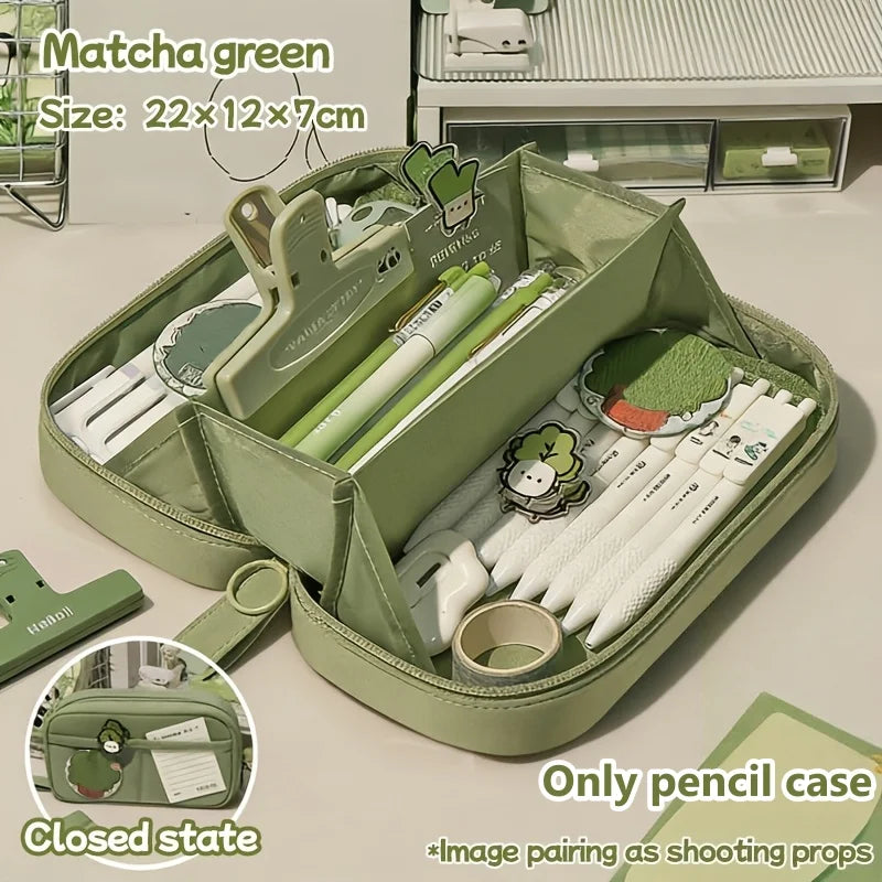 Volcano Pencil Case | Multi-Layer Stationery Organizer