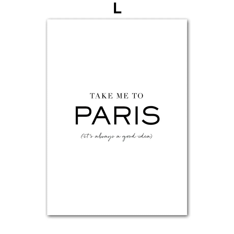 Vintage Car Canvas Wall Art | Nordic Black & White Paris Print