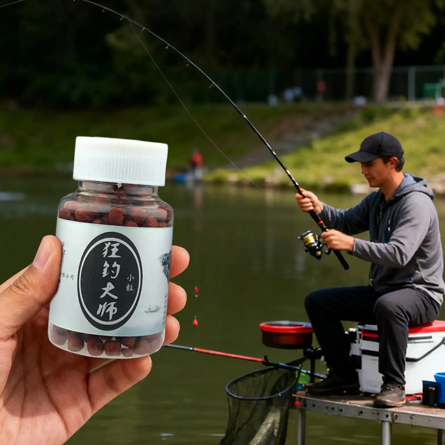 Concentrated Carp Fishing Bait Additive Fish Attractant for Freshwater Lakes Rivers, Crucian Grass Carp Herring Snapper Peaceful Pleasures Health and Wellness