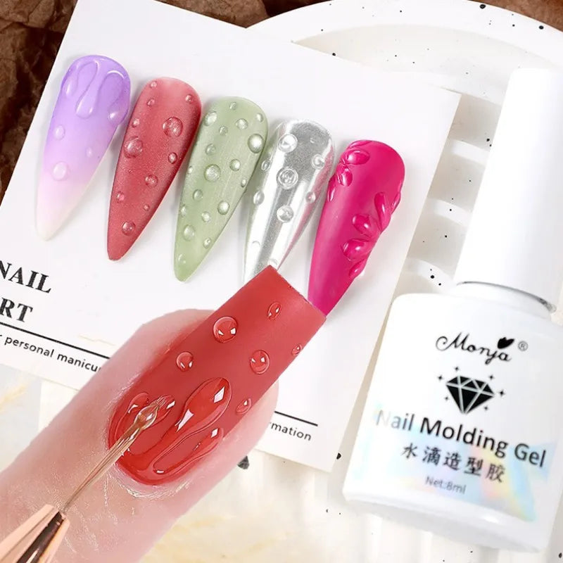8ml 3D Aqua Drop Sculpting Gel – No-Wipe UV/LED Nail Art