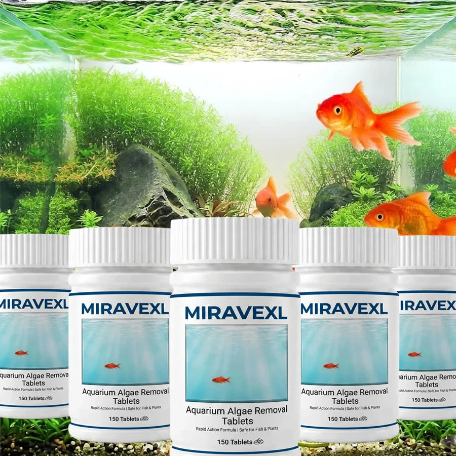 MIRAVEXL Aquarium Algae Control Tablets 150pk – Fish Safe