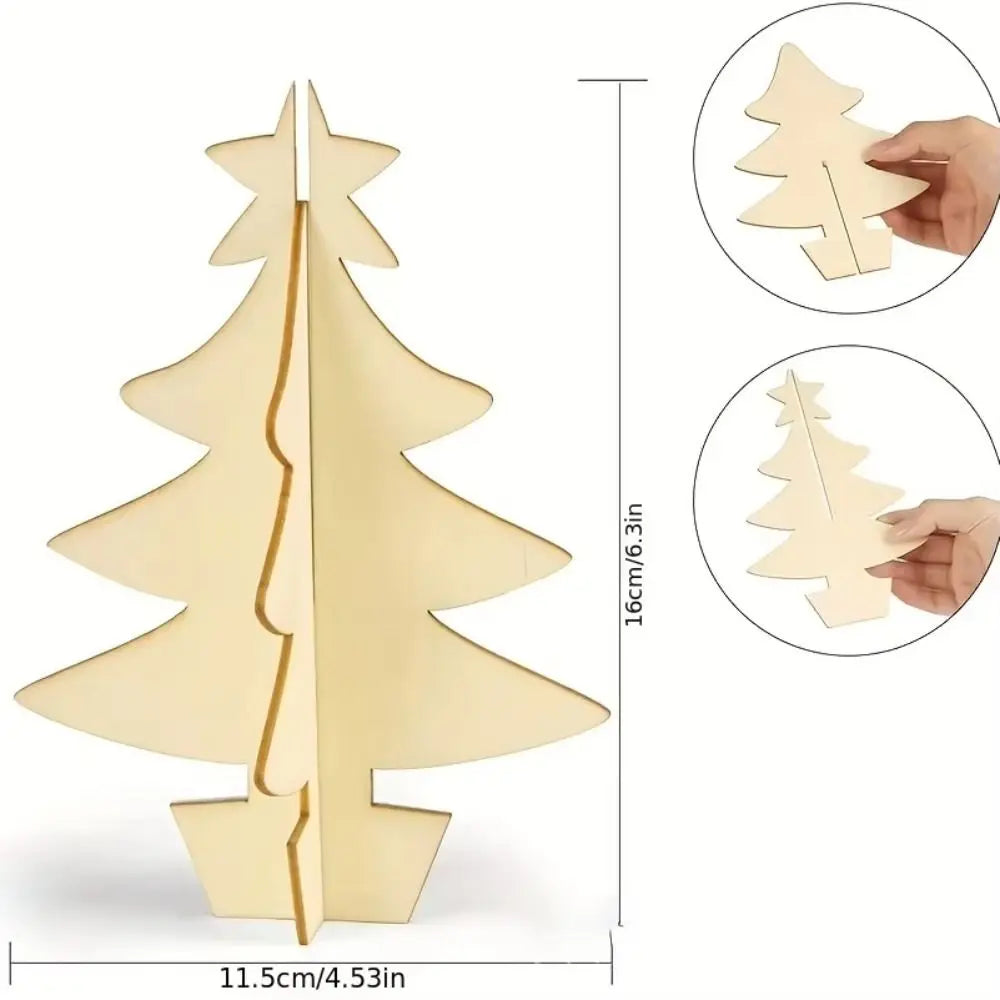 70-Piece DIY 3D Christmas Tree Craft Set – Family Activity Kit