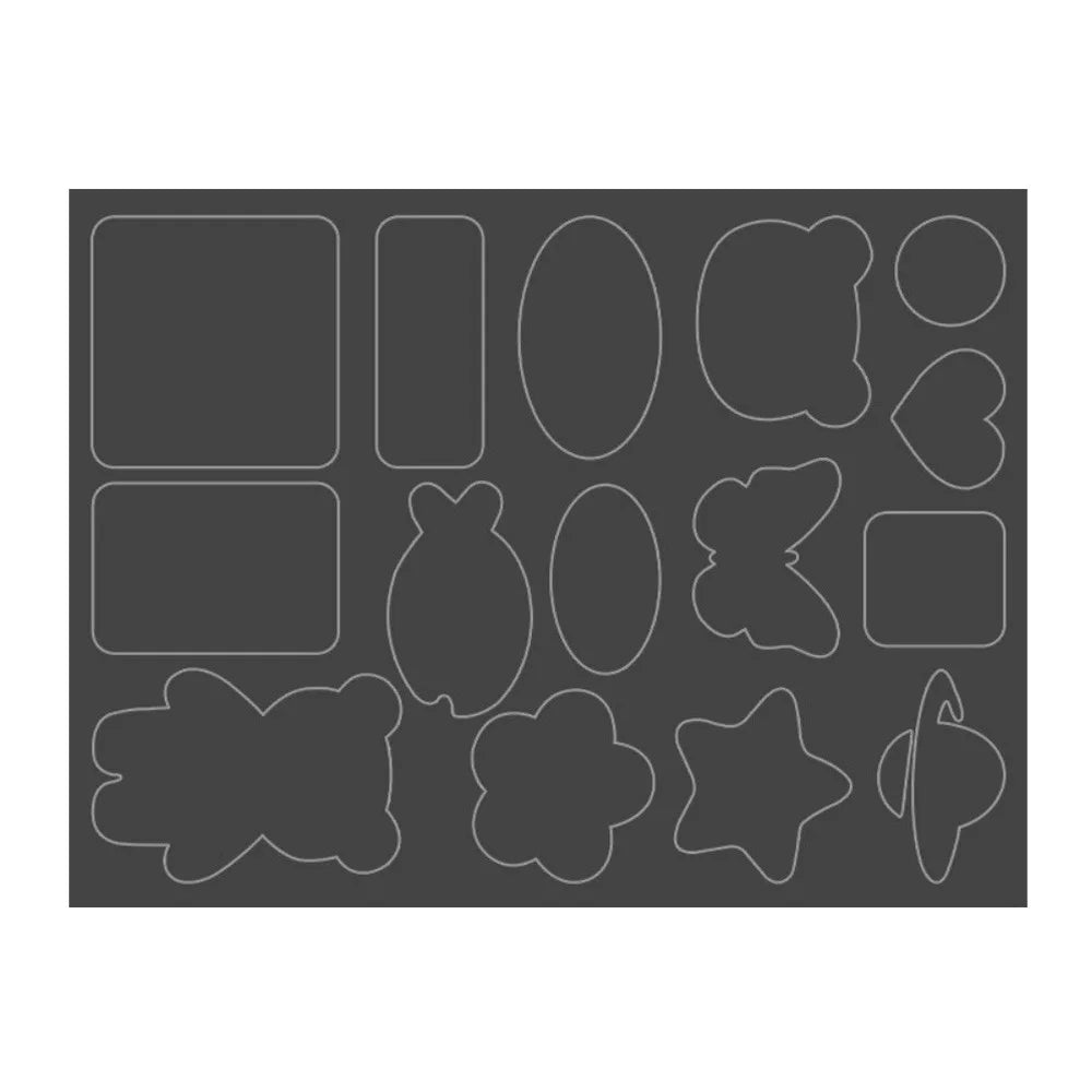 Apparel Applique Self Adhesive Black Patches DIY Craft Washable Waterproof Patch Sewing Fabric Sticker Thermal Transfer Peaceful Pleasures Health and Wellness Dark grey