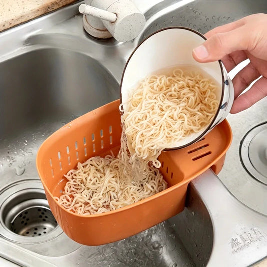 Plastic Drain Basket with Handle – Rice, Fruit & Kitchen Use Kitchen Drain Basket Oasis Select