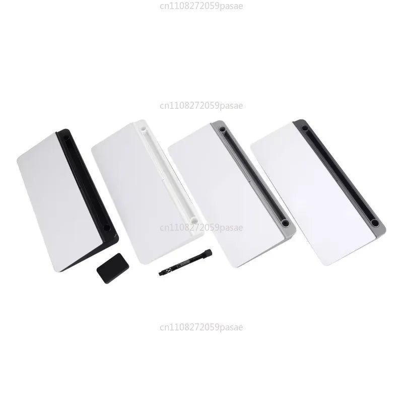 Glass Desktop Whiteboard – Light Gray Writing & Message Board