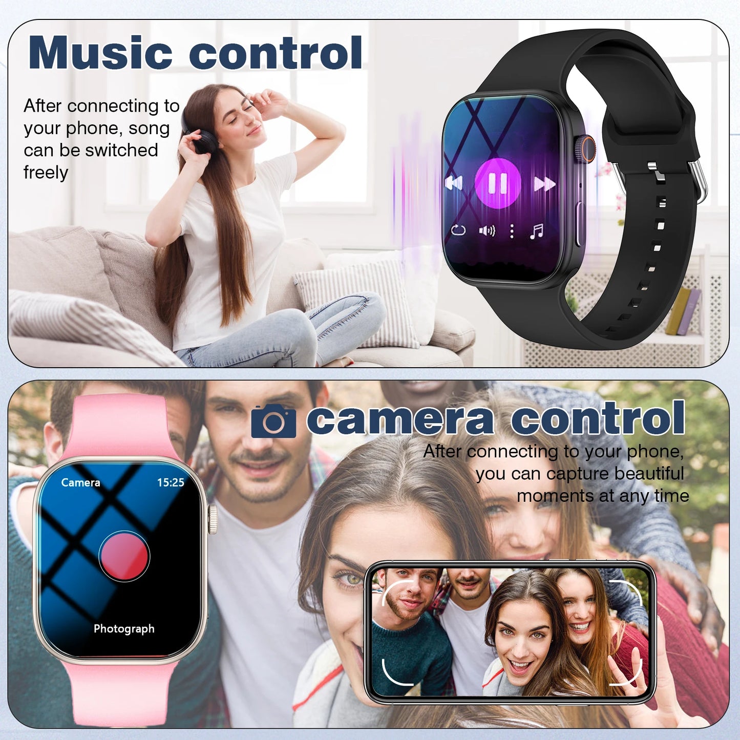 LOMAXFR 2.02" HD Smartwatch – BT Calling & Sports Tracking
