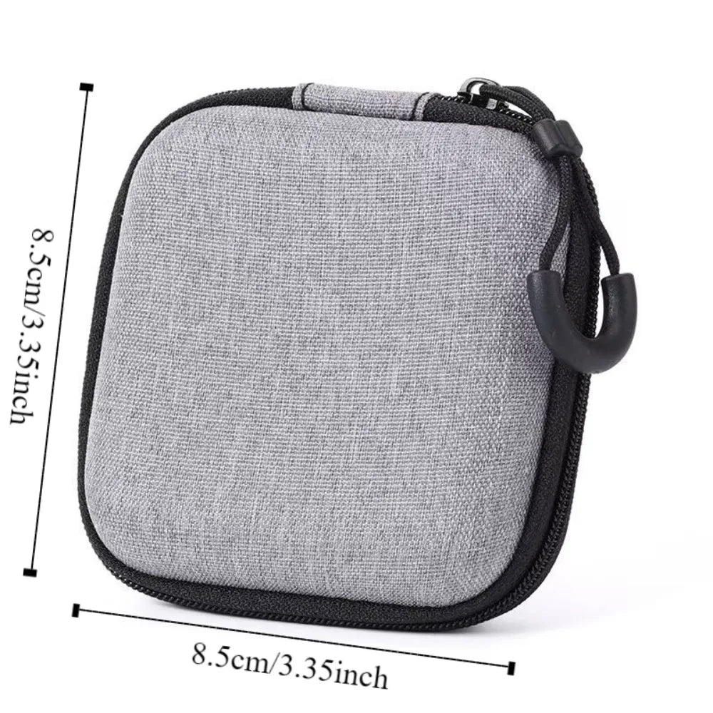 Shockproof Hard EVA Storage Bag Protective Dust-proof Earphone Storage Bag Portable Wear-resistant Data Cable Organizer Bag Peaceful Pleasures Health and Wellness