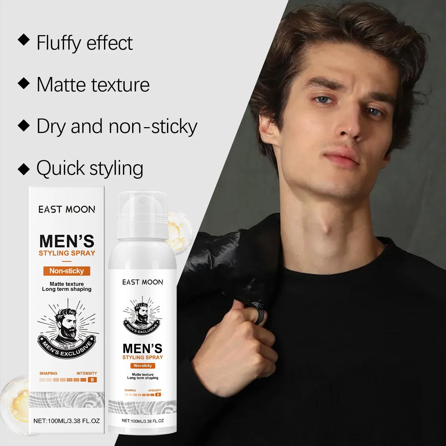 Matte Hair Spray For Men Strong Hold Volumizing Styling Spray Natural Finish Non-Sticky Hair Styling Products For Daily Use Peaceful Pleasures Health and Wellness